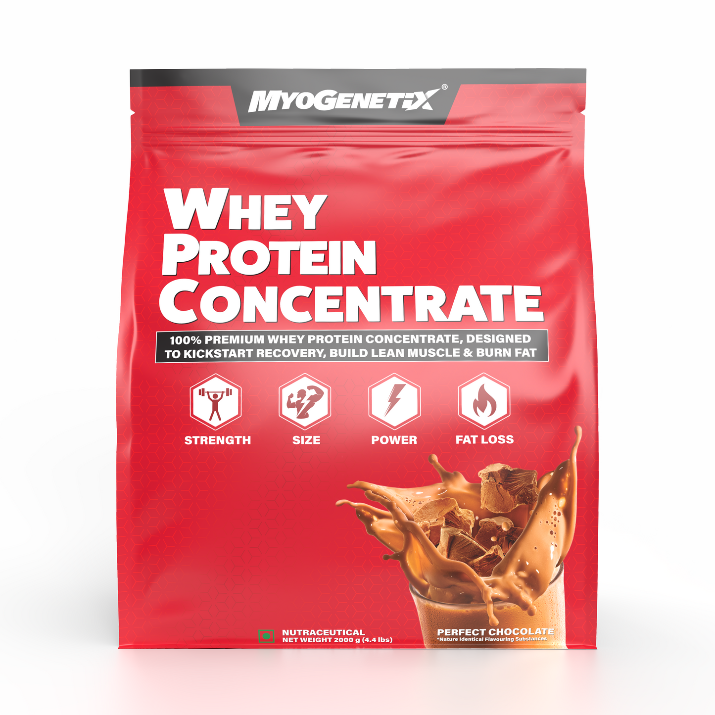 WHEY PROTEIN CONCENTRATE 4.4 lbs ~ Perfect Chocolate