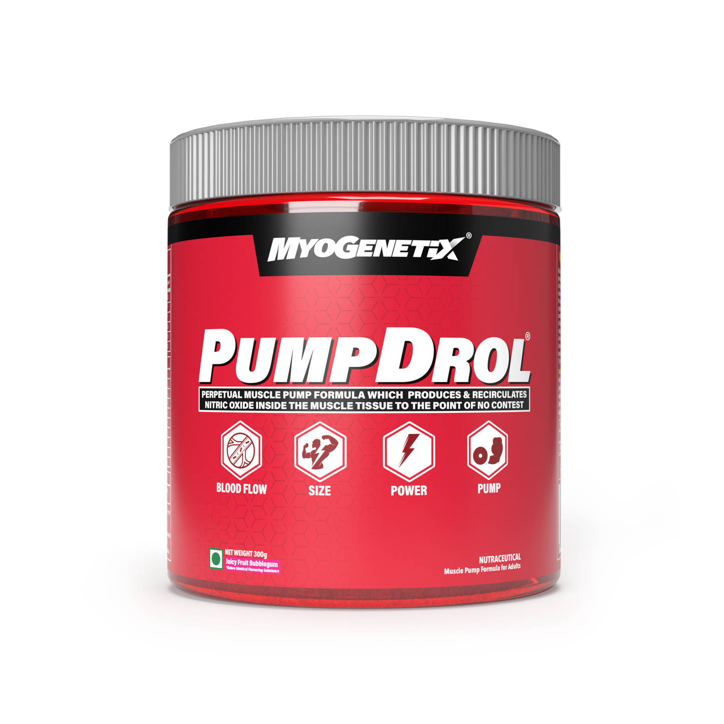 MYOGENETIX® PUMPDROL® 10.6 Oz. (60 Servings) Juicy Fruit Bubblegum Flavour
