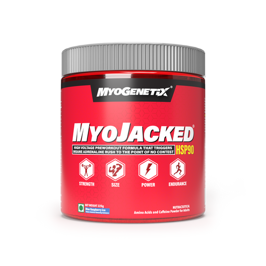 MYOGENETIX® MYOJACKED® HSP90 7.9 Oz. (45 Servings) Blue Raspberry Ice